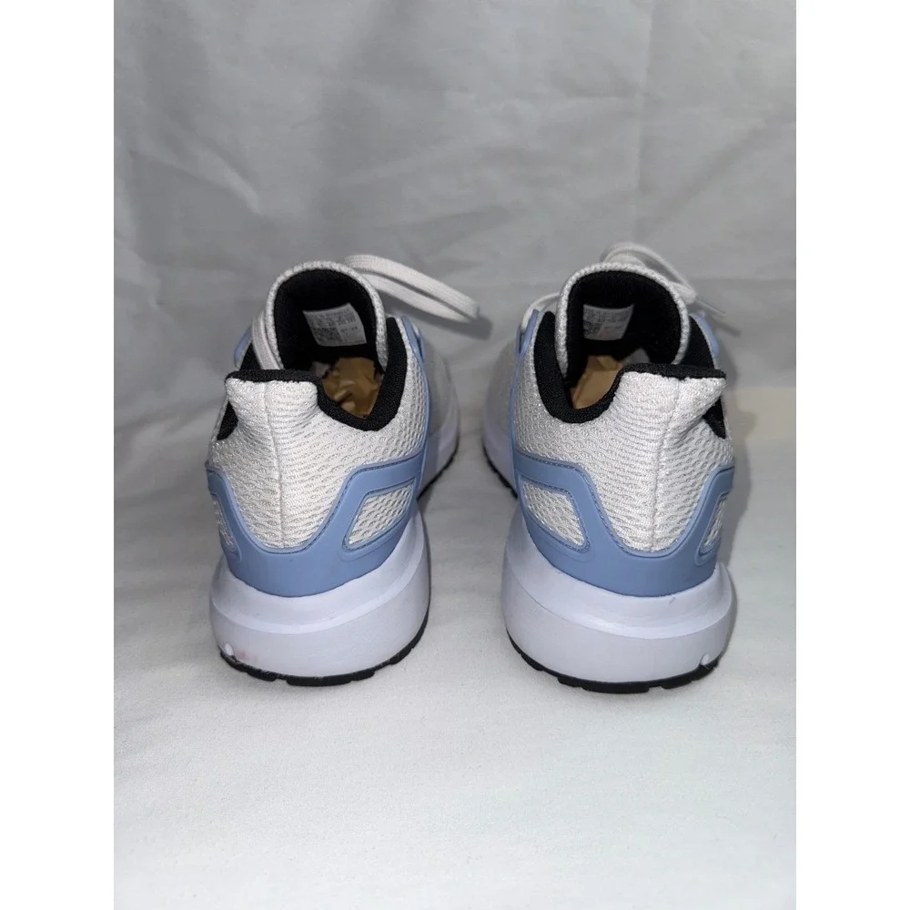 Adidas Womens Ultimashow running Shoes White Light‎ Blue Lace Up Athletic